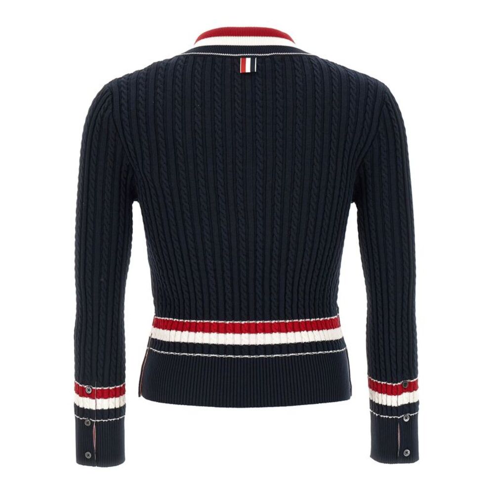 Thom Browne Men Rwb Intarsia Sweater - Picture 2 of 4